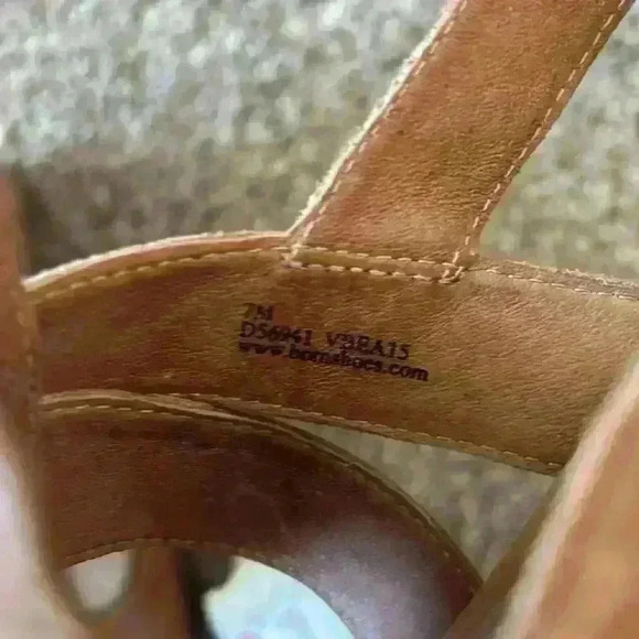 Women’s Born Brown Leather Slingback Heels - Picture 5 of 5